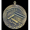Medal, "Gymnastics - Male" Star - 2 3/4" Dia.